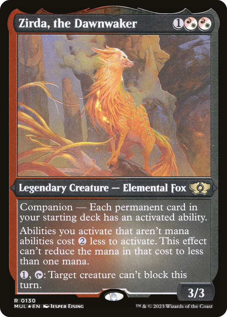 Zirda, the Dawnwaker (Foil Etched) [Multiverse Legends] | Galaxy Games LLC