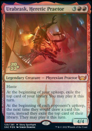 Urabrask, Heretic Praetor [Streets of New Capenna Prerelease Promos] | Galaxy Games LLC