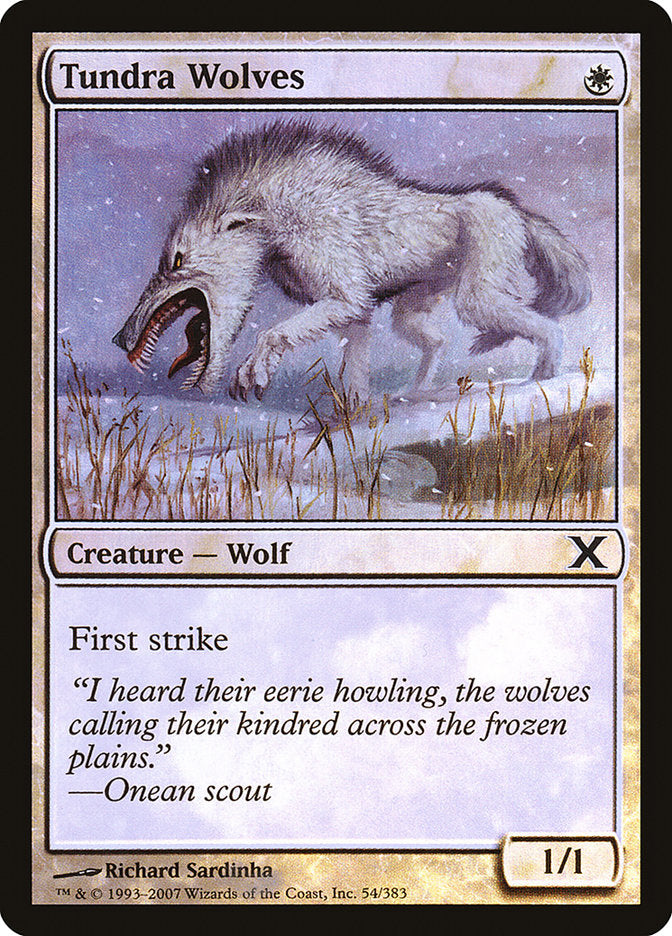 Tundra Wolves (Premium Foil) [Tenth Edition] | Galaxy Games LLC