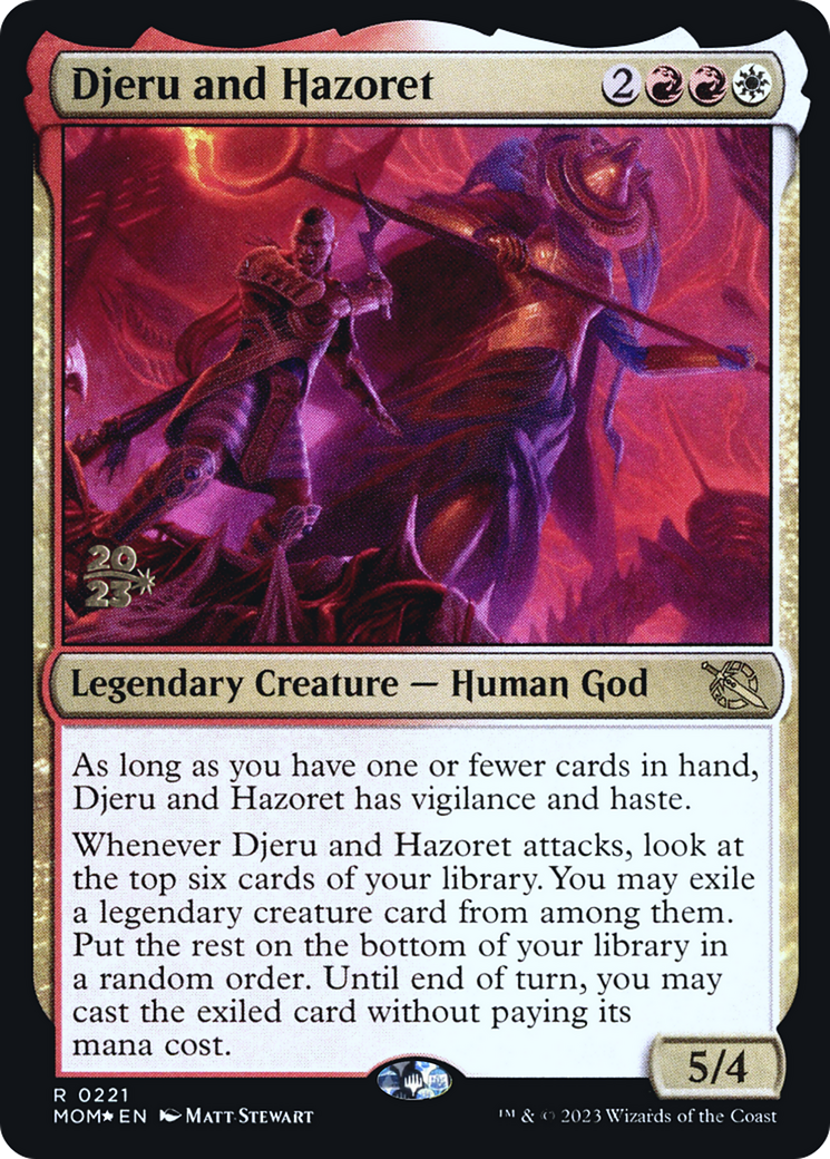 Djeru and Hazoret [March of the Machine Prerelease Promos] | Galaxy Games LLC