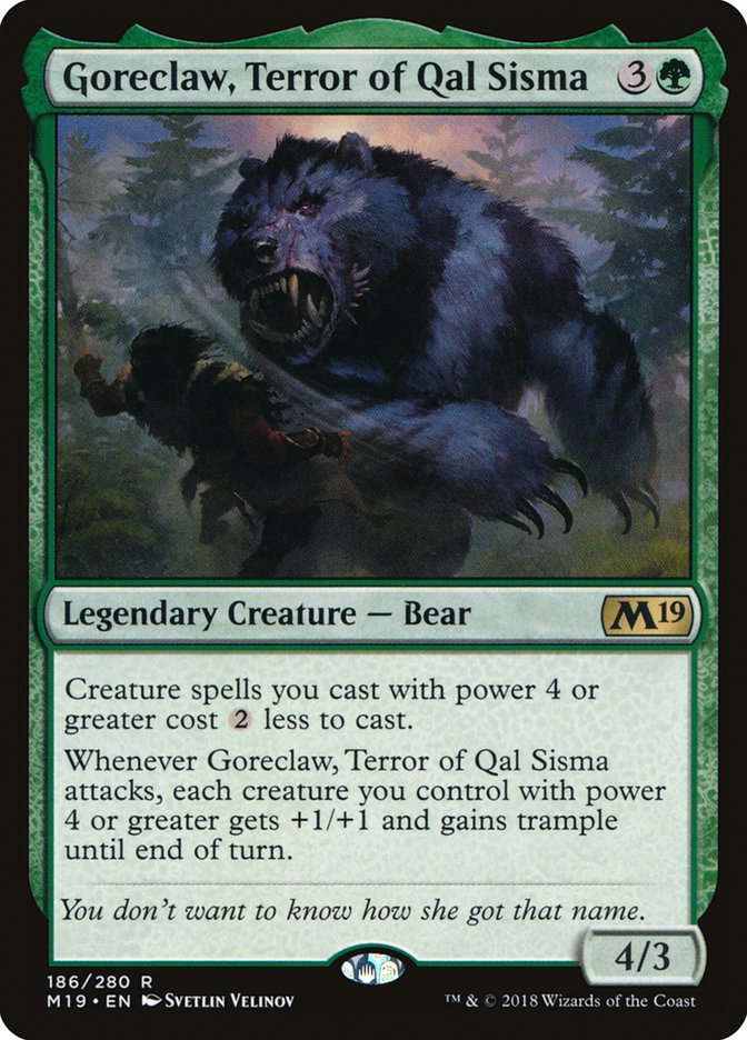 Goreclaw, Terror of Qal Sisma [Core Set 2019] | Galaxy Games LLC