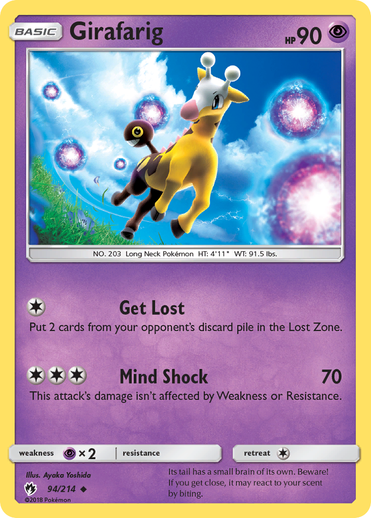 Girafarig (94/214) [Sun & Moon: Lost Thunder] | Galaxy Games LLC