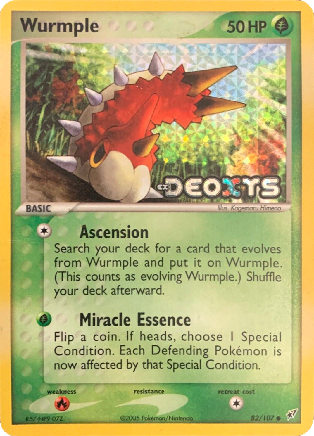 Wurmple (82/107) (Stamped) [EX: Deoxys] | Galaxy Games LLC