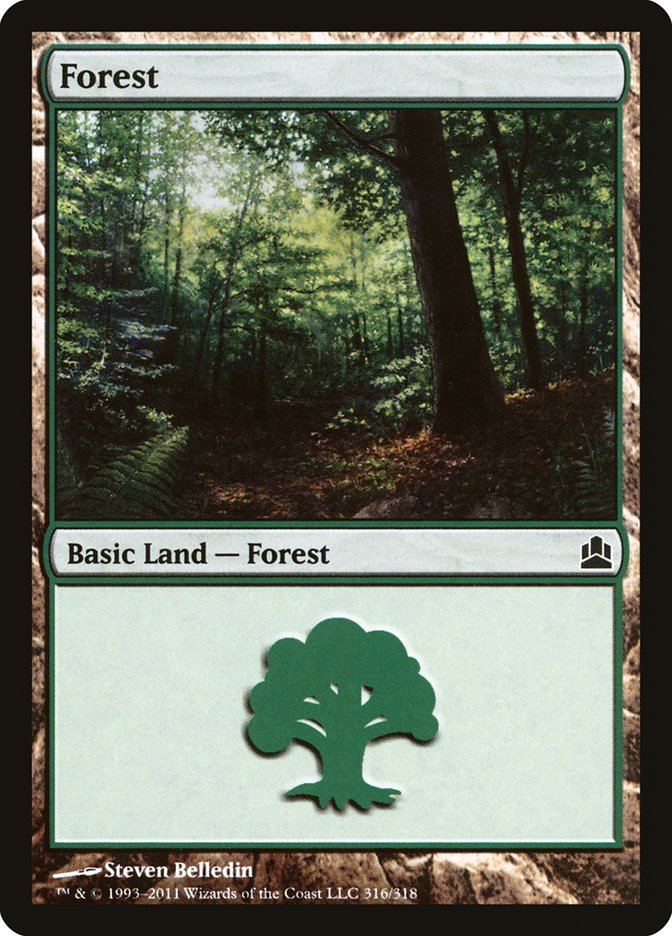 Forest (316) [Commander 2011] | Galaxy Games LLC