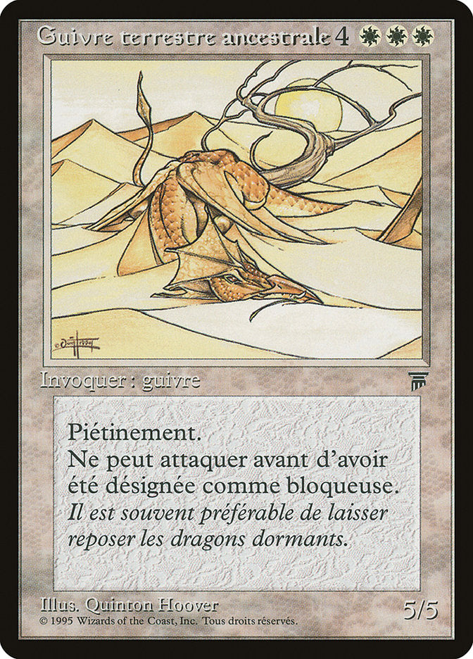 Elder Land Wurm (French) - "Guivre terrestre ancestorale" [Renaissance] | Galaxy Games LLC