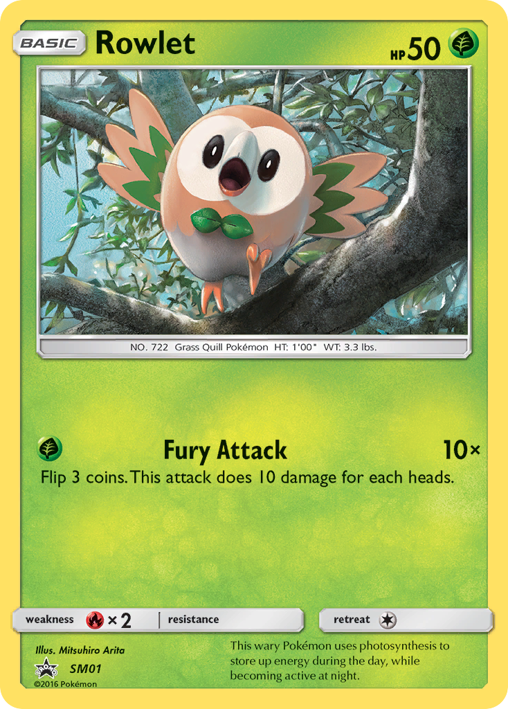 Rowlet (SM01) [Sun & Moon: Black Star Promos] | Galaxy Games LLC