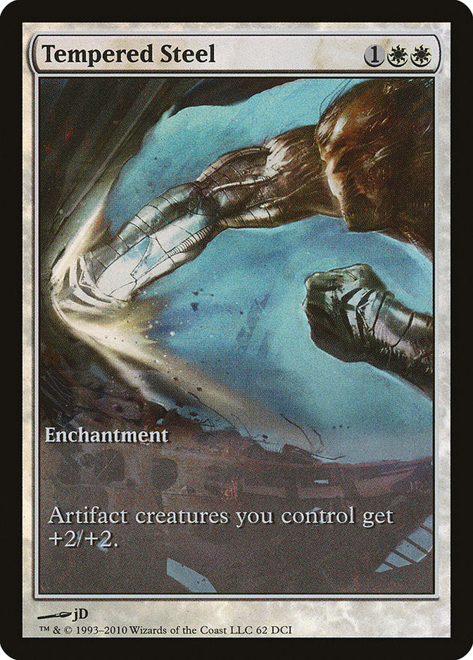 Tempered Steel (Game Day) (Extended Art) [Scars of Mirrodin Promos] | Galaxy Games LLC