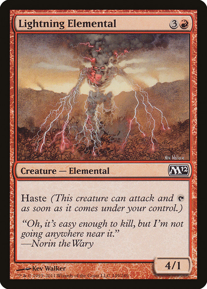 Lightning Elemental [Magic 2012] | Galaxy Games LLC