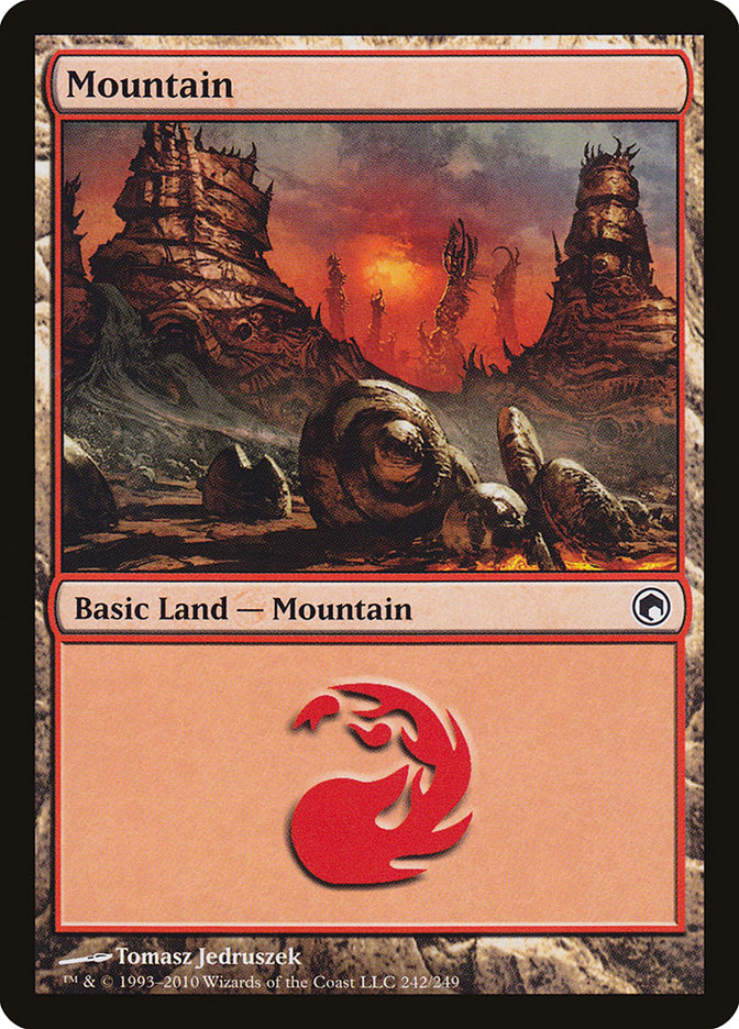 Mountain (242) [Scars of Mirrodin] | Galaxy Games LLC