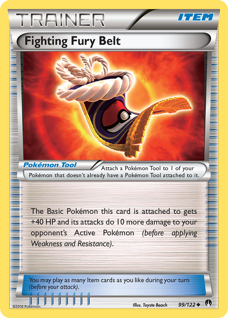 Fighting Fury Belt (99/122) [XY: BREAKpoint] | Galaxy Games LLC