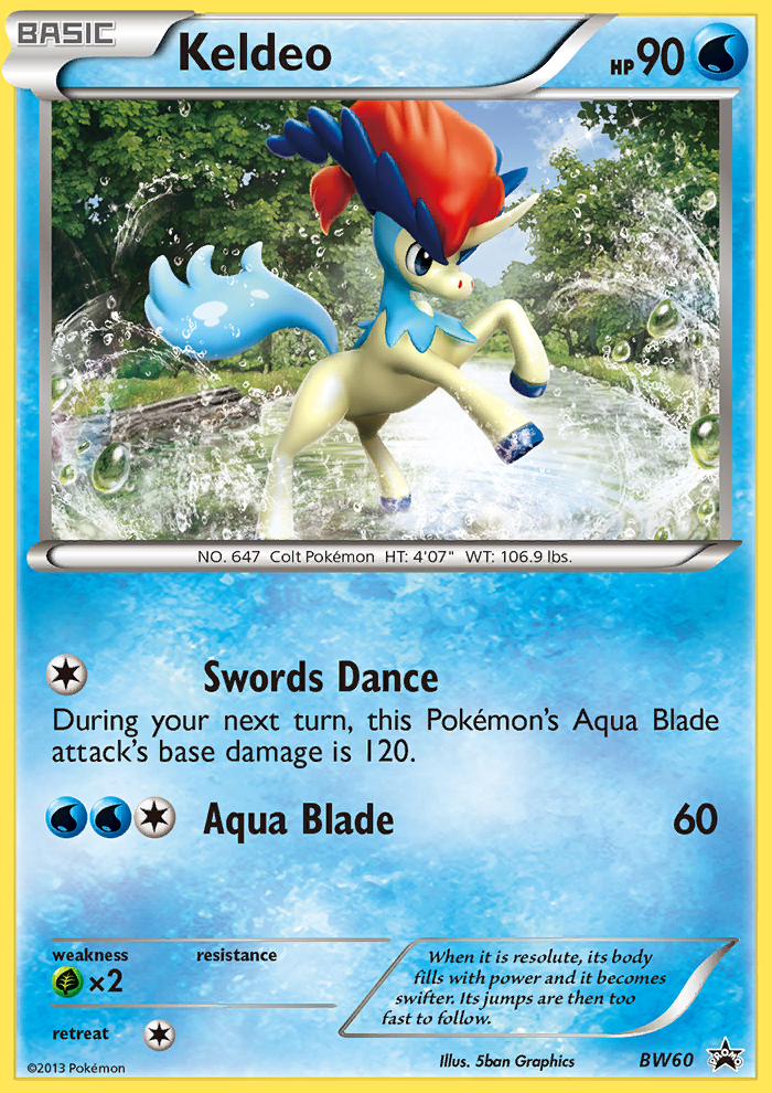 Keldeo (BW60) [Black & White: Black Star Promos] | Galaxy Games LLC