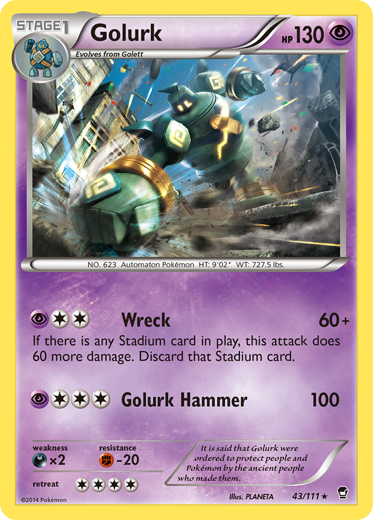 Golurk (43/111) [XY: Furious Fists] | Galaxy Games LLC