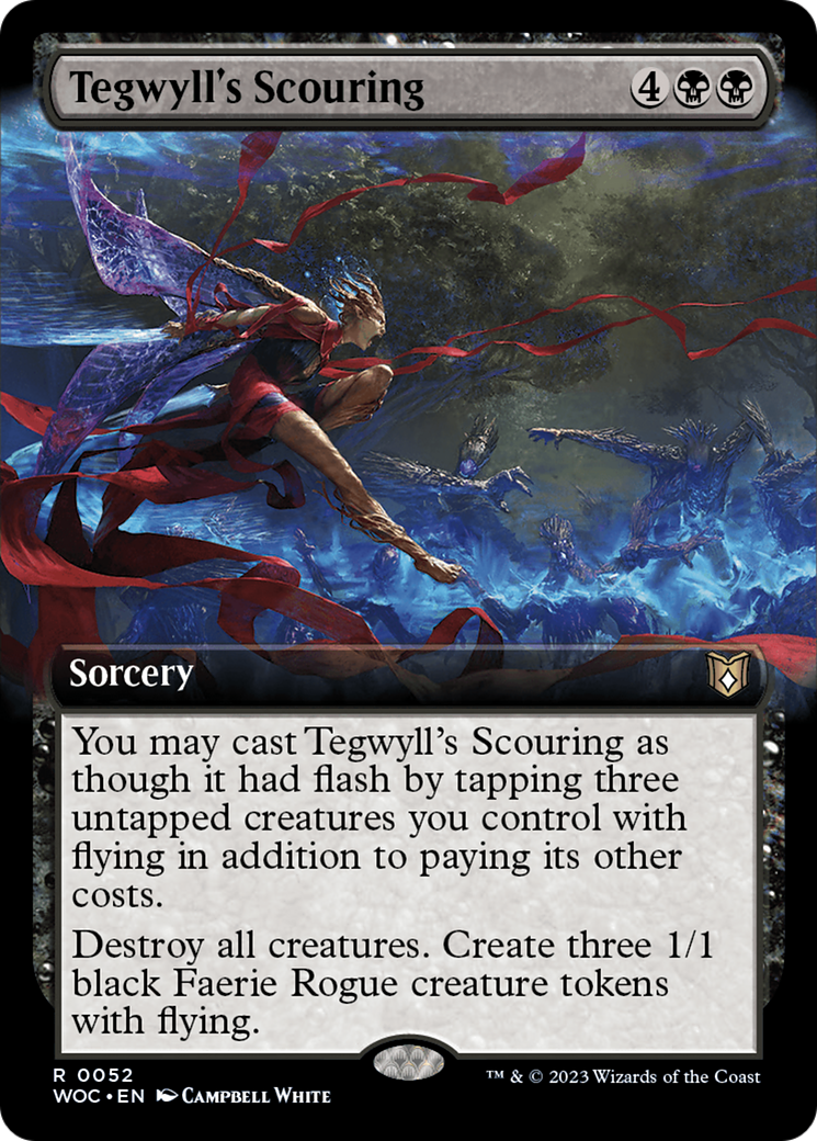 Tegwyll's Scouring (Extended Art) [Wilds of Eldraine Commander] | Galaxy Games LLC