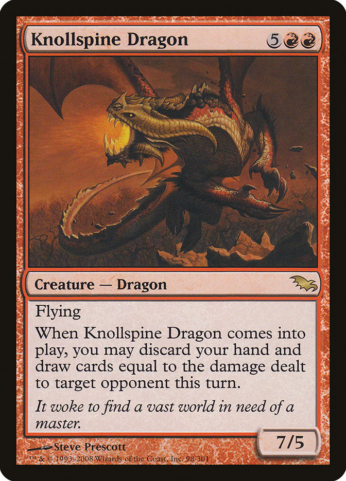 Knollspine Dragon [Shadowmoor] | Galaxy Games LLC