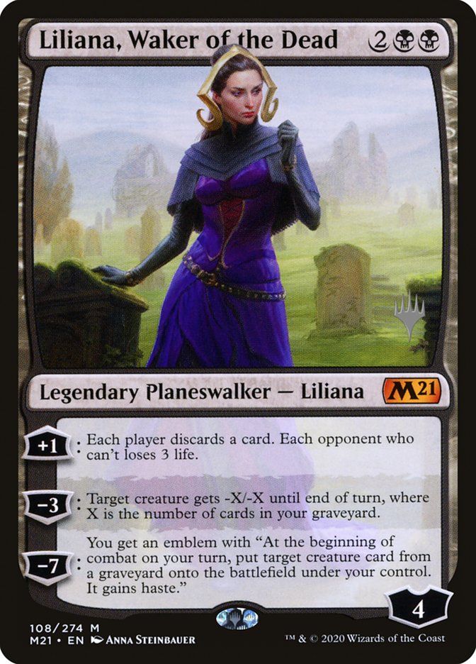 Liliana, Waker of the Dead (Promo Pack) [Core Set 2021 Promos] | Galaxy Games LLC