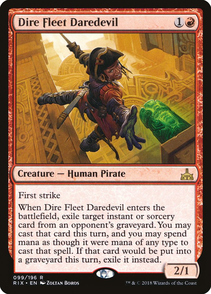 Dire Fleet Daredevil [Rivals of Ixalan] | Galaxy Games LLC