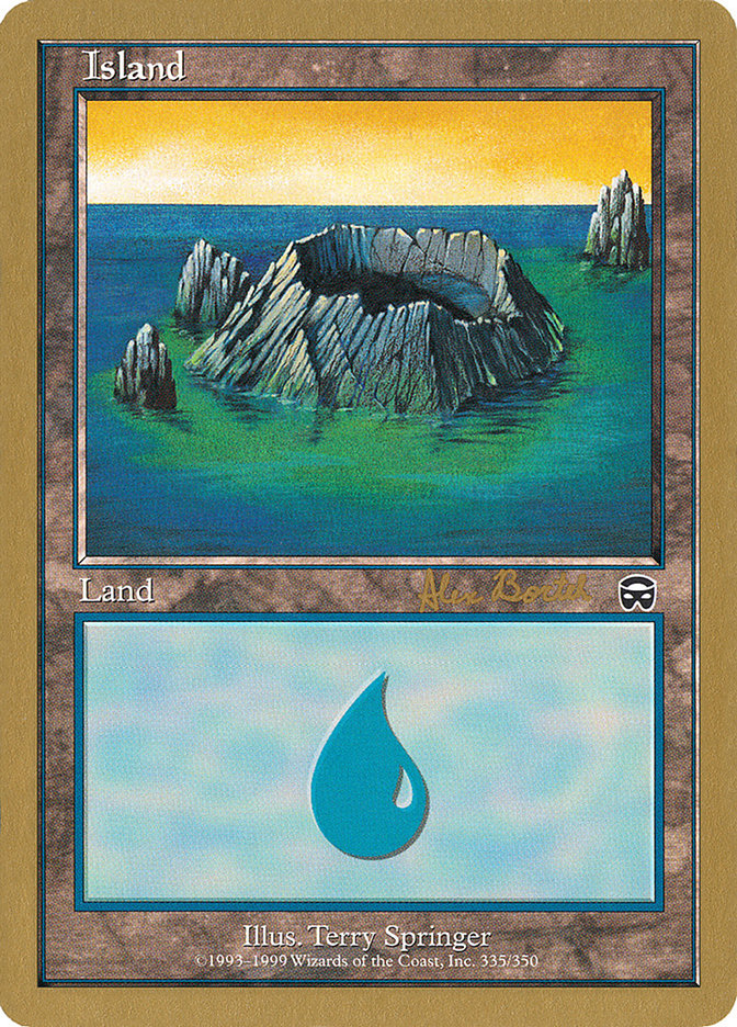 Island (ab335) (Alex Borteh) [World Championship Decks 2001] | Galaxy Games LLC