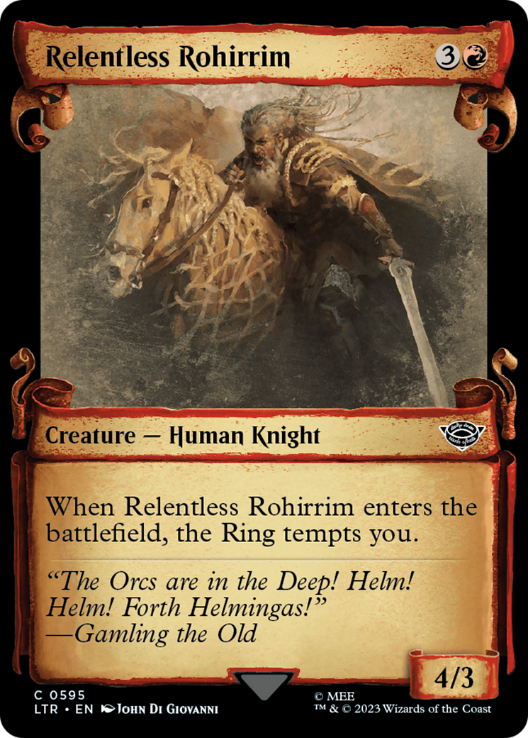 Relentless Rohirrim [The Lord of the Rings: Tales of Middle-Earth Showcase Scrolls] | Galaxy Games LLC