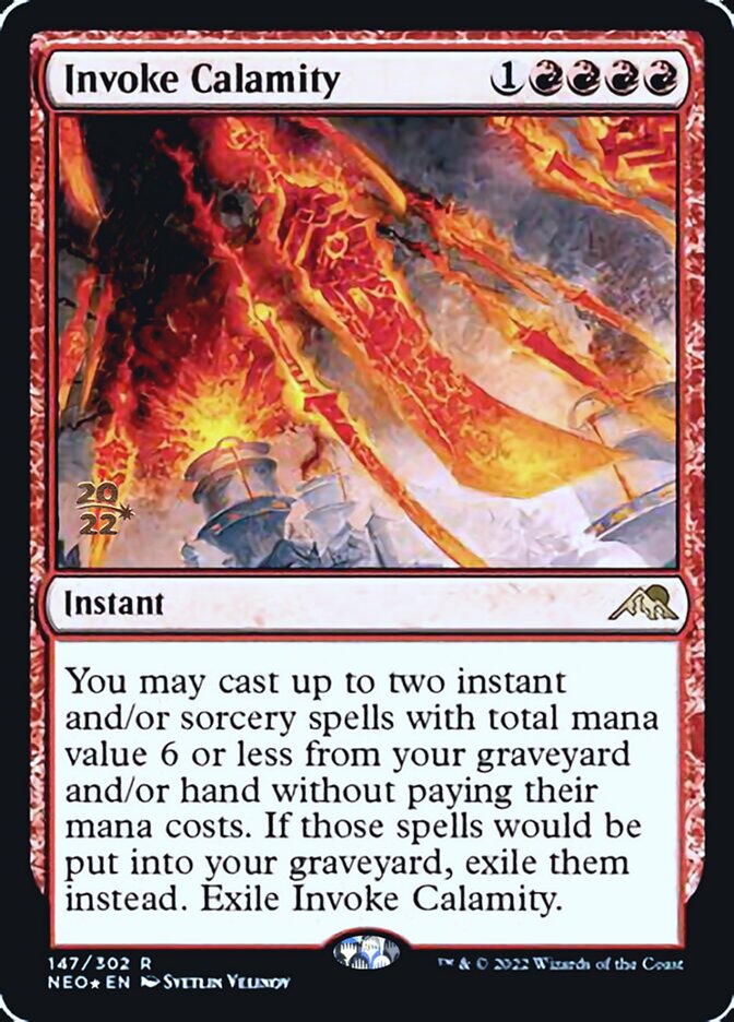 Invoke Calamity [Kamigawa: Neon Dynasty Prerelease Promos] | Galaxy Games LLC