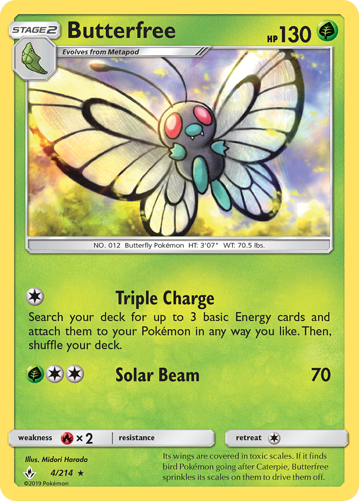 Butterfree (4/214) [Sun & Moon: Unbroken Bonds] | Galaxy Games LLC