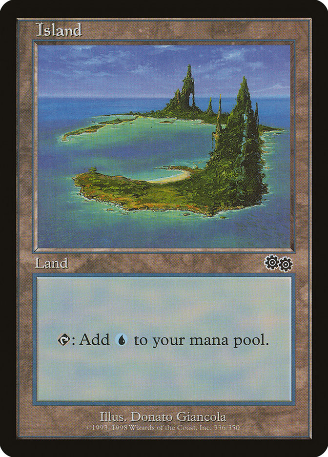 Island (336) [Urza's Saga] | Galaxy Games LLC