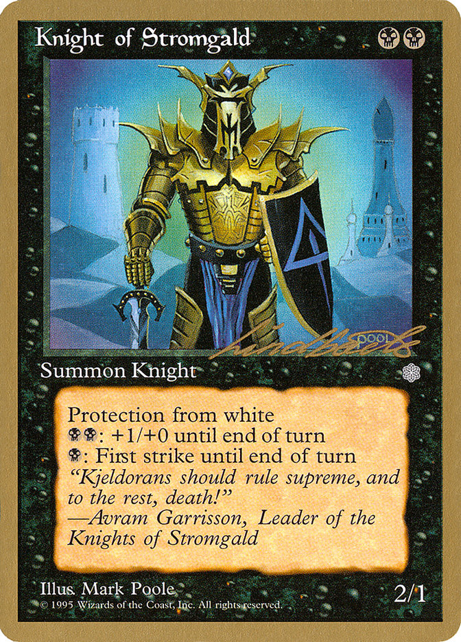 Knight of Stromgald (Leon Lindback) [Pro Tour Collector Set] | Galaxy Games LLC