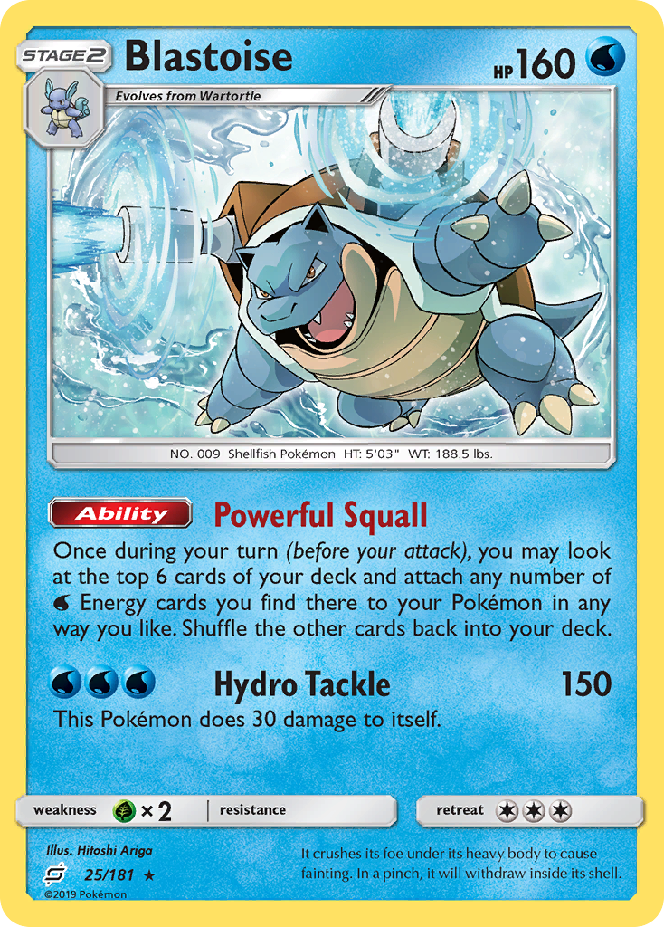 Blastoise (25/181) [Sun & Moon: Team Up] | Galaxy Games LLC