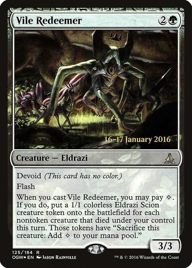 Vile Redeemer [Oath of the Gatewatch Prerelease Promos] | Galaxy Games LLC