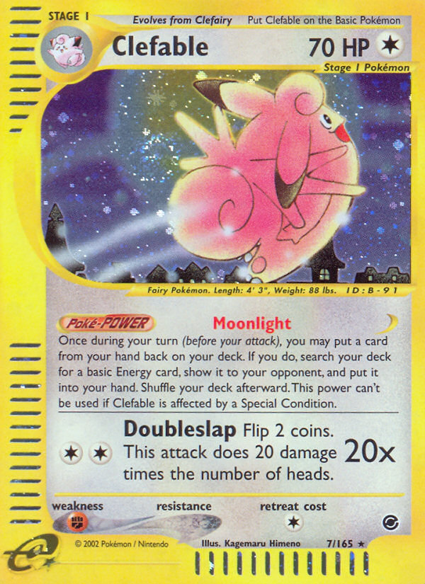 Clefable (7/165) [Expedition: Base Set] | Galaxy Games LLC