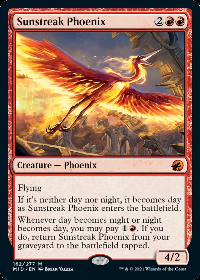 Sunstreak Phoenix [Innistrad: Midnight Hunt] | Galaxy Games LLC