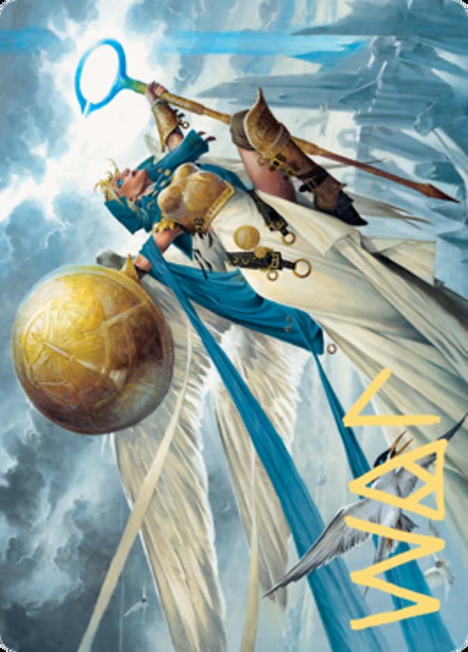 Linvala, Shield of Sea Gate Art Card (Gold-Stamped Signature) [Zendikar Rising Art Series] | Galaxy Games LLC