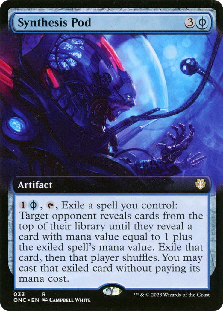 Synthesis Pod (Extended Art) [Phyrexia: All Will Be One Commander] | Galaxy Games LLC