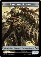 Phyrexian Golem // Phyrexian Horror Double-Sided Token [March of the Machine Commander Tokens] | Galaxy Games LLC