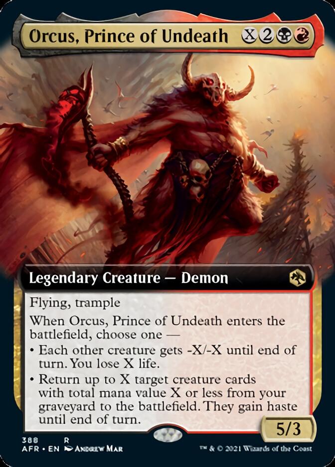 Orcus, Prince of Undeath (Extended Art) [Dungeons & Dragons: Adventures in the Forgotten Realms] | Galaxy Games LLC