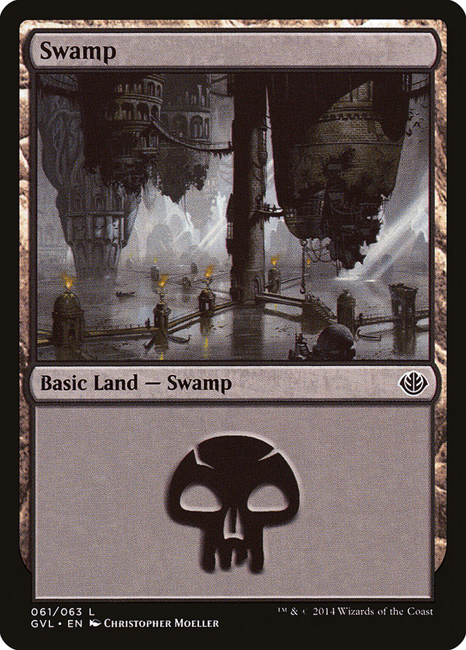 Swamp (61) (Garruk vs. Liliana) [Duel Decks Anthology] | Galaxy Games LLC