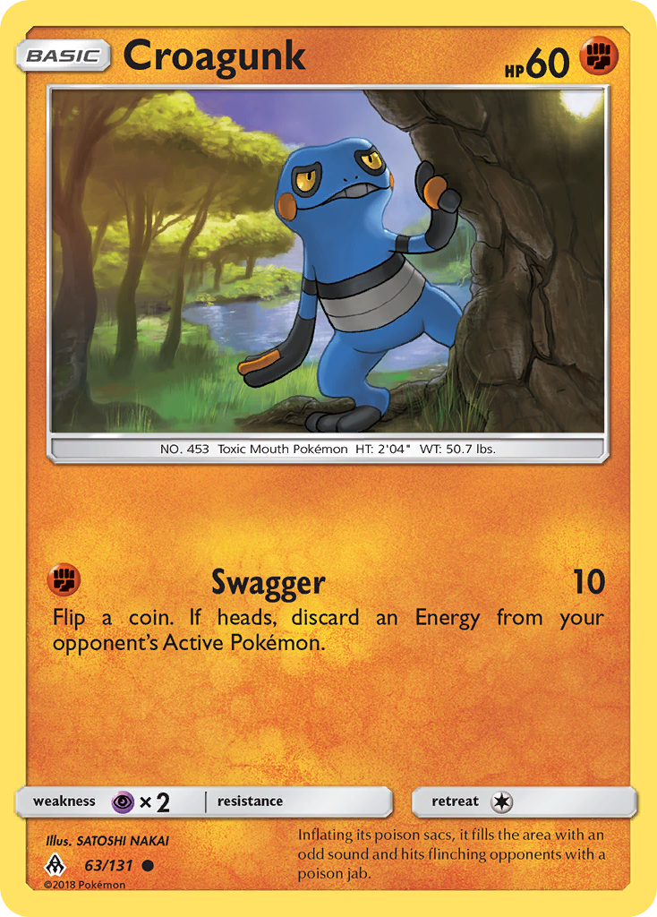 Croagunk (63/131) [Sun & Moon: Forbidden Light] | Galaxy Games LLC