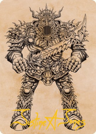 Iron Golem (Showcase) Art Card (Gold-Stamped Signature) [Dungeons & Dragons: Adventures in the Forgotten Realms Art Series] | Galaxy Games LLC