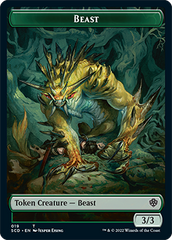 Beast // Beast Double-Sided Token [Starter Commander Decks] | Galaxy Games LLC