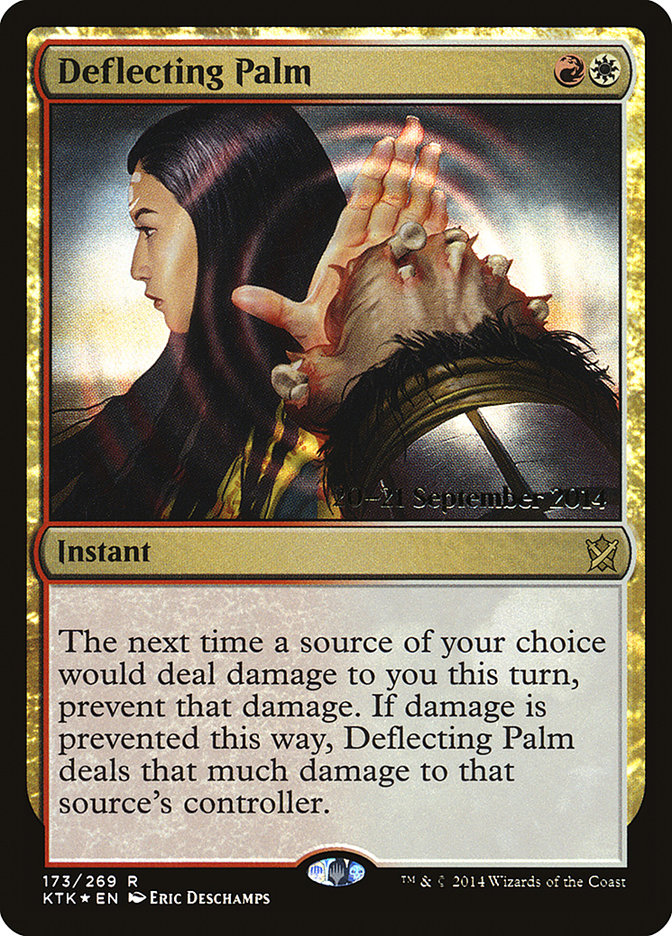 Deflecting Palm [Khans of Tarkir Prerelease Promos] | Galaxy Games LLC