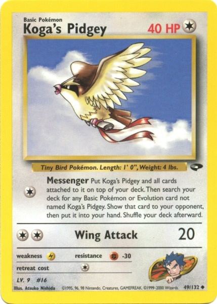 Koga's Pidgey (49/132) [Gym Challenge Unlimited] | Galaxy Games LLC