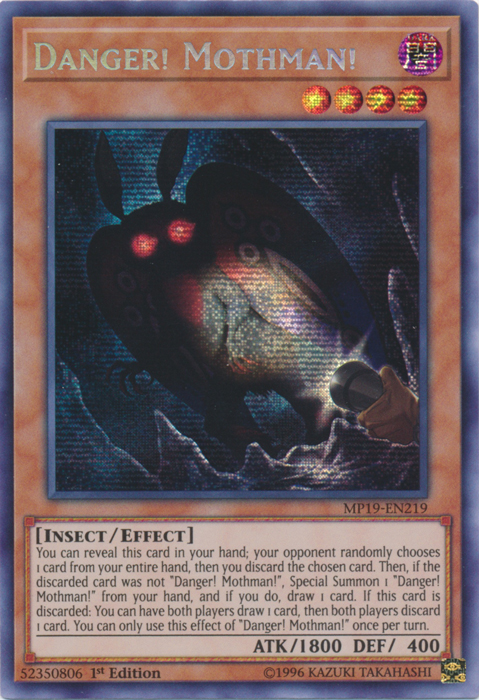 Danger! Mothman! [MP19-EN219] Prismatic Secret Rare | Galaxy Games LLC