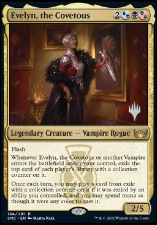 Evelyn, the Covetous (Promo Pack) [Streets of New Capenna Promos] | Galaxy Games LLC