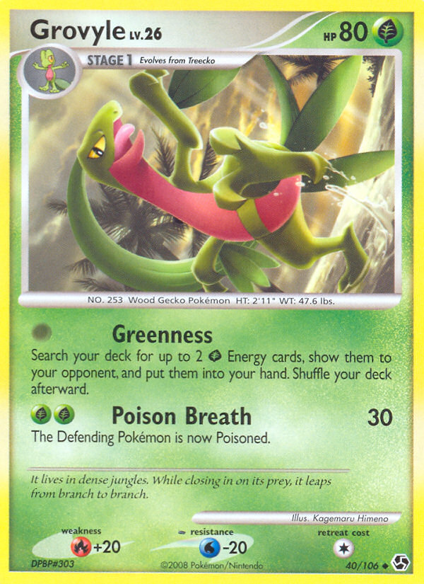 Grovyle (40/106) [Diamond & Pearl: Great Encounters] | Galaxy Games LLC