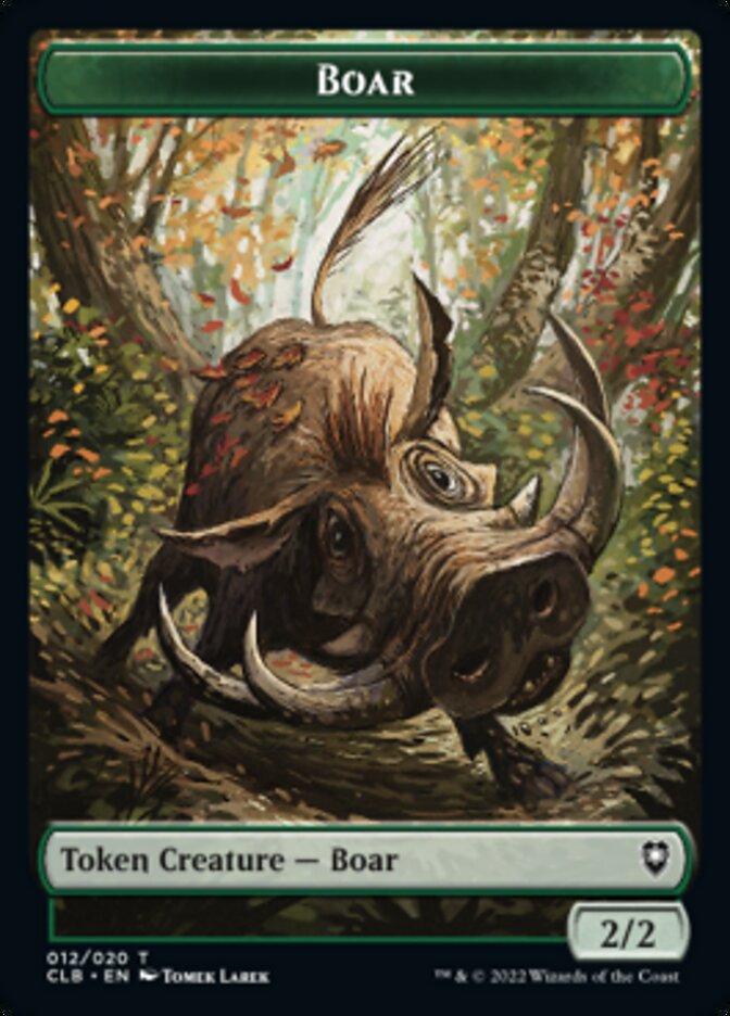 Boar Token [Commander Legends: Battle for Baldur's Gate Tokens] | Galaxy Games LLC