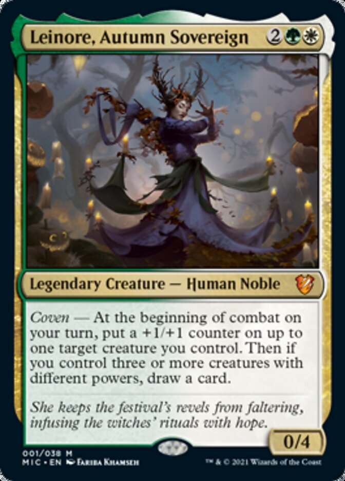 Leinore, Autumn Sovereign (Display Commander) [Innistrad: Midnight Hunt Commander] | Galaxy Games LLC