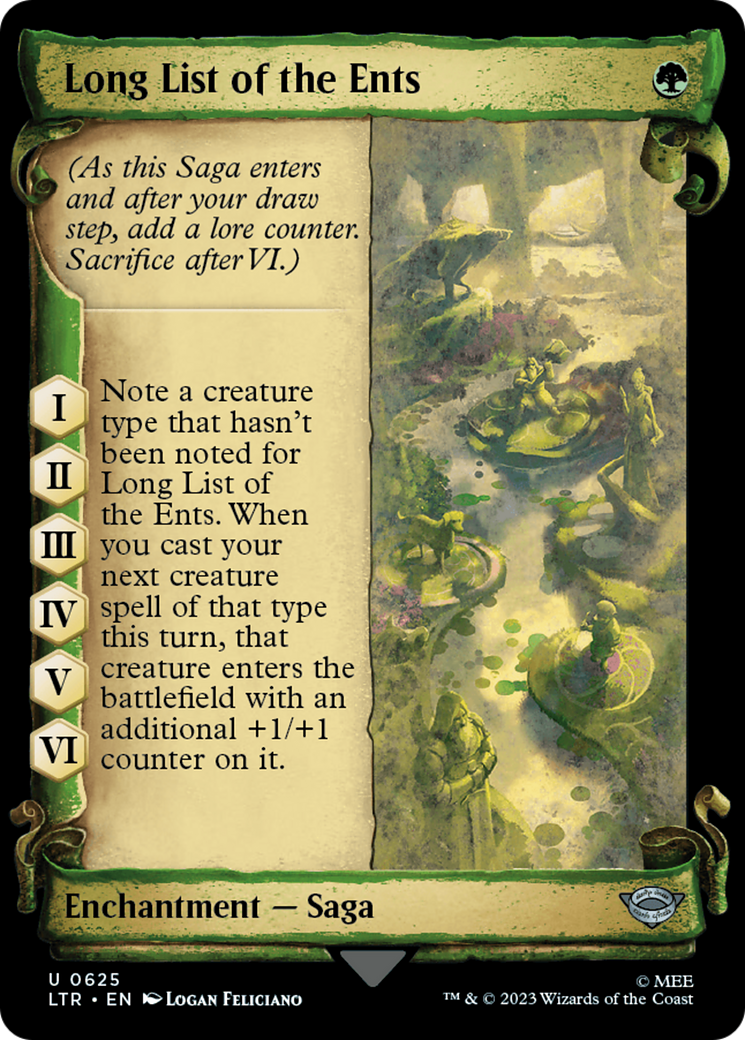 Long List of the Ents [The Lord of the Rings: Tales of Middle-Earth Showcase Scrolls] | Galaxy Games LLC