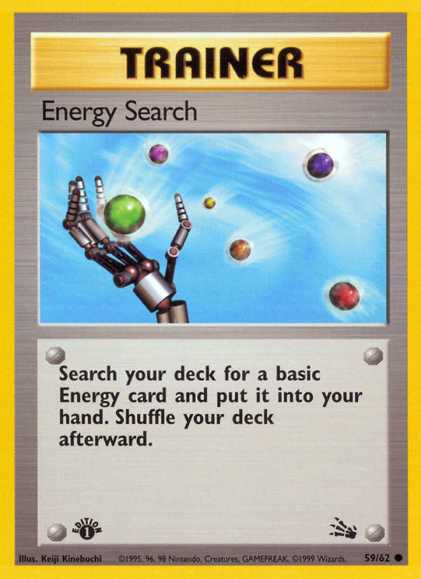 Energy Search (59/62) [Fossil 1st Edition] | Galaxy Games LLC