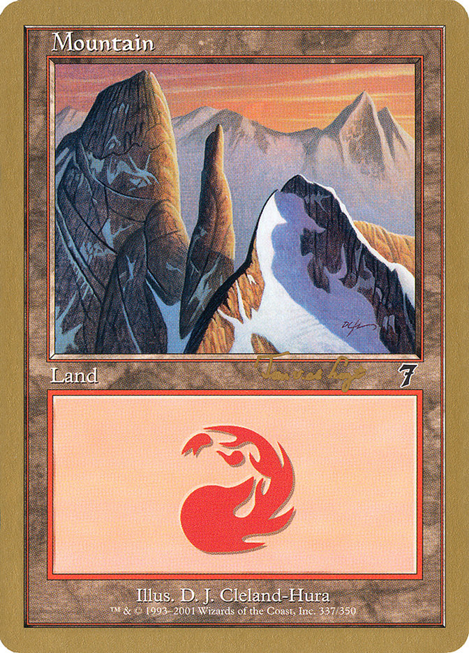 Mountain (337) (Tom van de Logt) [World Championship Decks 2001] | Galaxy Games LLC