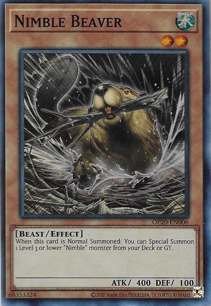 Nimble Beaver [OP20-EN006] Super Rare | Galaxy Games LLC