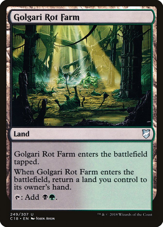 Golgari Rot Farm [Commander 2018] | Galaxy Games LLC